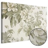 Slika - Retro Vintage Flowers in Delicate Cream and Green Colors 90x60 Premium Print | shoptok.hr