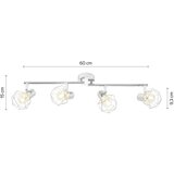 Mömax reflektor klausi, kromirano, 4 x 40 w | Shoptok.si