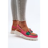 S. BARSKI Women's Flat Heel Sandals with Orange Decoration D&A | shoptok.hr