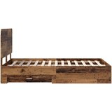  Okvir za krevet Staro drvo 120 x 190 cm Konstruirano drvo | shoptok.hr