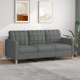 vidaXL Trosed svetlo siv 180 cm blago Cene