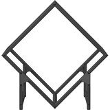  stojalo za drva črno 50x25x50 cm hladno valjano jeklo | Shoptok.si