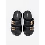 SEASTAR Flip-flops with gold buckles on the platform | shoptok.hr