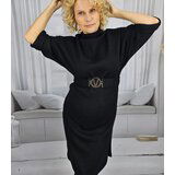 Pri Knitted midi dress with belt and bat sleeves ALENA | shoptok.hr