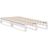  Krevet s regalom z knjige bez madraca bijeli 100x200cm borovina | shoptok.hr