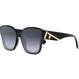 Fendi First Black Square Sunglasses ONE SIZE (63) Črna/Modra Cene