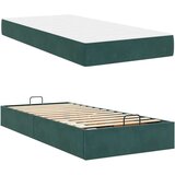  Konstrukcija postelje Temno zelena 90 x 200 cm Žamet | Shoptok.si