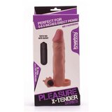 Lovetoy ekstender navlaka za penis od cyberskin silikona sa vibracijom LVTOY00056 Cene
