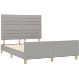  Okvir za krevet bez madraca svjetlosivi 140 x 190 cm od tkanine | shoptok.hr