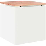 vidaXL Vrtna klupa Bijelo 40 x 40 x 43 cm Čelik | shoptok.hr
