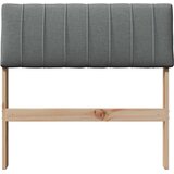  Tapecirani uzglavlje Tamno siva 80 cm Čvrsto borovo drvo | shoptok.hr