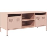 TV ormarić ružičasti 101,5 x 39 x 43,5 cm hladno valjani čelik | Eponuda.com