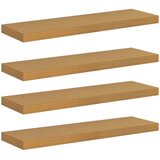  Stenska polica 4 pcs Bež 80 x 23,5 x 4 cm Konstruiran les, (5000201205) | Shoptok.si