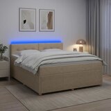 Boxspring krevet s madracem Krem 140 x 200 cm Tkanina | shoptok.hr