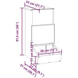 vidaXL Hranilica za svinje Maslinasto zelena 55 x 51 x 91.5 cm | shoptok.hr