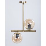 Squid Lighting stropna svetilka v zlati barvi s steklenim senčilom ø 15 cm Libra Cene