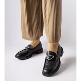 Gemre Black moccasins embellished with rhinestones Marsilius Cene