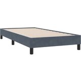vidaXL Box spring postelja z vzmetnico temno siva 80x210 cm žamet | Shoptok.si
