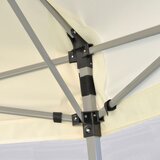  Šesterokutni prigodni šator sa 6 zidova krem bijeli 3,6 x 3,1 m | shoptok.hr
