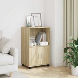 Ormarić s kotačima boja hrasta 55x40x91 cm konstruirano drvo | shoptok.hr