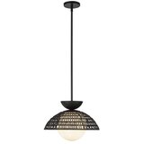  Alora Mood ALM-PERTH-P-BK - Luster na štapu PERTH 1xE27/60W/230V prečnik 37,5 cm crna | Eponuda.com