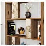 Hanah home lima walnut white marble