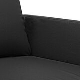  Dvosjed od tkanine crni 140 cm od umjetne kože | shoptok.hr