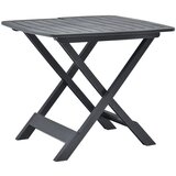 vidaXL Zložljiva vrtna miza antracitna 79x72x70 cm plastika Cene
