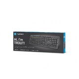  KEYBOARD TROUT SLIM USB, US LAYOUT, BLACK Cijene