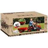 Dolu traktor za decu na pedale sa prikolicom, Crveni | Eponuda.com