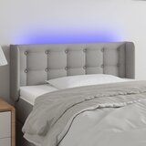  LED uzglavlje svjetlosivo 103x16x78/88 cm od tkanine | shoptok.hr