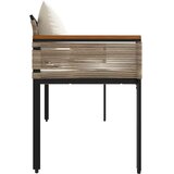  Zunanja klop Bež in smetanasto bela 117 x 54 x 74.5 cm, (5000273208) | Shoptok.si