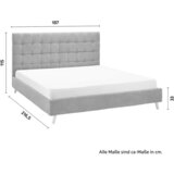 Bessagi Home Oblazinjena Postelja Cesaro, Temno Siva, 180x200 | Shoptok.si