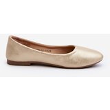 EVENTO PE1 Classic Leather Gold Ballerina Flats Stacee | shoptok.hr