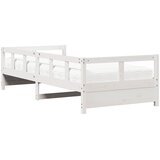  Dnevni krevet s madracem bijeli 80 x 200 cm od masivne borovine | shoptok.hr