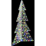vidaXL Božićno drvce s 240 LED svjetlima Šareni 180 cm Akril | shoptok.hr