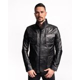 La Force Fashion muška kožna jakna hugo - crna Cene