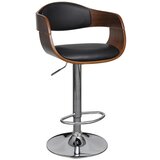 Furnova Barski stolček ukrivljen les in umetno usnje, (21949132) | Shoptok.si