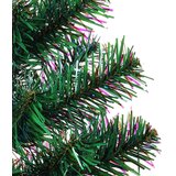 vidaXL Umjetno predsvijetljeno božićno drvce Zelena 180 cm PVC i metal | shoptok.hr