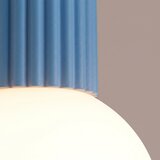 Sollux Svetlo modra stropna svetilka iz opalnega stekla ø 12 cm Orbital – | Shoptok.si