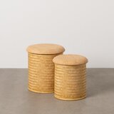 Ixia Pleten tabure v naravni barvi Rattan – | Shoptok.si