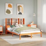 Krevet s regalom za knjige bez madraca 150x200 cm od borovine Cijene