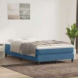 Box spring postelja brez vzmetnico temno modra 120x220 cm žamet, (21791671) | Shoptok.si