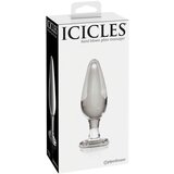 Icicles br. 26 - stožasti stakleni analni dildo (proziran) | shoptok.hr