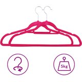  20-dijelni set vješalica protuklizni ružičasti baršunasti | shoptok.hr