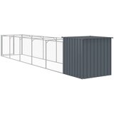  Kućica za pse s igralištem antracit 110 x 609 x 110 cm čelična | shoptok.hr