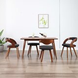 Furnova Jedilni stoli 4 kosi temno sivi ukrivljen les in blago, (21950227) | Shoptok.si