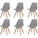 Maison Chic Jedilni stoli - Vzorci stoli 6 kosov siva plastika A1283, (22031518) | Shoptok.si