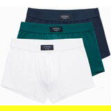 Ombre BASIC men's single color matching boxer shorts with elastane - 3 pack mix OM-UNBB | Eponuda.ba
