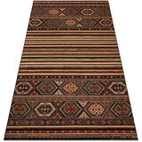 RugsX Preproge Preproga volna KASHQAI 4356 500 etnični oranžna 67x130 cm Rdeča | Shoptok.si